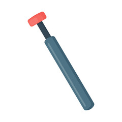 Vector illustration of neurological reflex hammer on white background, medical diagnostic tool for neurological examination and healthcare, precision instrument for reflex testing, medicine, Labor Day