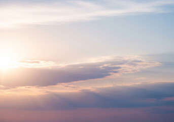 Obraz premium Sunset sky with brilliant orange and pink