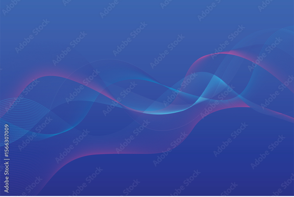 Poster stylish gradient background with flowing curves presents a dynamic aesthetic, perfect for modern des