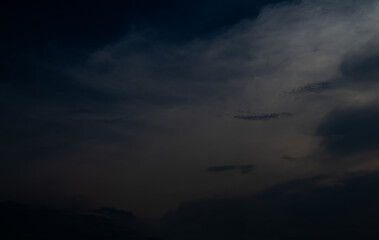 Cloud storm sky dark rain lightning thunder stormy typhoon nature light scene rainy atmosphere...