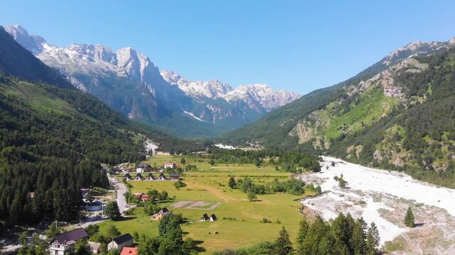 Albania Tropoje . Valbona valley springs Accursed Mountains.
