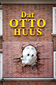 Emden, Germany July 03 2025: Museum and store of the famous comedian Otto Waalkes from Emden named in Frisian dialect Dat Otto Huus