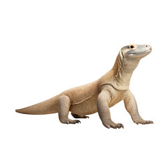 Komodo Dragon Reptile Tan Scales isolated on a transparent background
