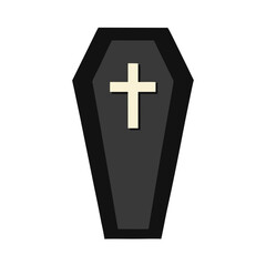Fototapeta premium golden cross isolated on black