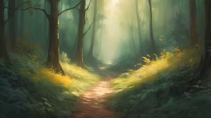 Naklejka premium Nature's Ethereal Escape