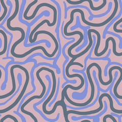 Abstract Pattern With Flowing Lines in Organic Style