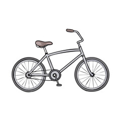 Fototapeta premium Hand-Drawn Sketch of a Classic Bicycle or Cruiser Bike