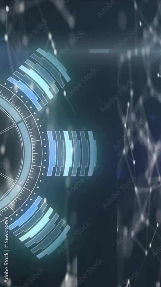 Poster animation of scope scanning and data processing over computer servers