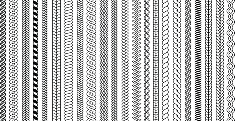 plaits seamless pattern ornamental braids knitting cable fashion textile structures vector seamless