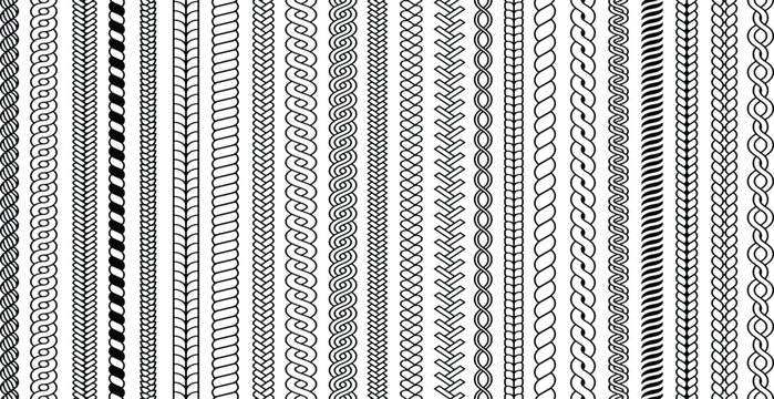 plaits seamless pattern ornamental braids knitting cable fashion textile structures vector seamless