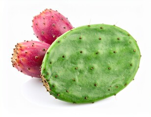 cactus fruit on white background