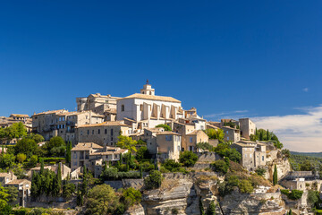 Naklejka premium Scenic View of Gordes in Provence Alpes Cote d'Azur