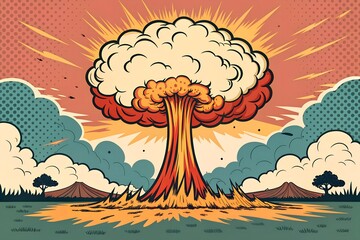 vector illustration of a fantasy landscape
