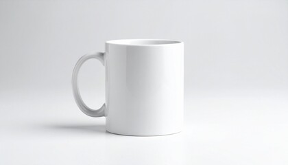 Obraz premium white cup isolated on white background