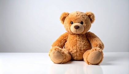 Obraz premium teddy bear on a with white background 