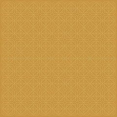 seamless geometric x and square patterns line art. vector art plus in gold only