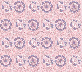 seamless ethnic floral print design