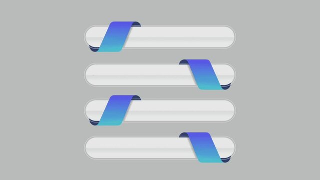Animation blue white space bar gray background for Infographic template.