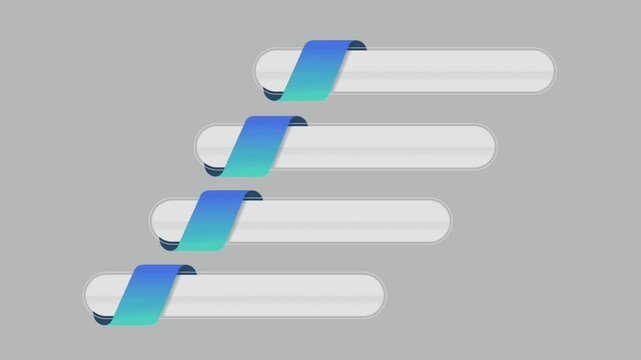 Animation blue white space bar gray background for Infographic template.