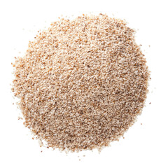 Ground black pepper isolated on transparent background cutout
