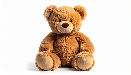 brown teddy bear with white background