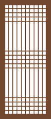 창호지 문 벡터 일러스트
