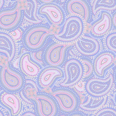 Seamless ethnic kurti paisley print