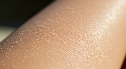 Fototapeta premium Flaky skin dried out and cracked