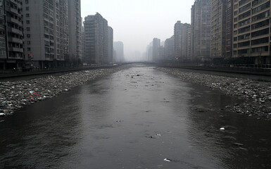 Urban chaos contrasts with rural tranquility in daily life