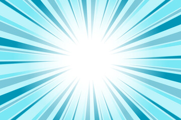 Obraz premium Bondi Blue Abstract Blue Sunburst Background. Blue background with Glowing Sunburst and Dynamic Light Rays.