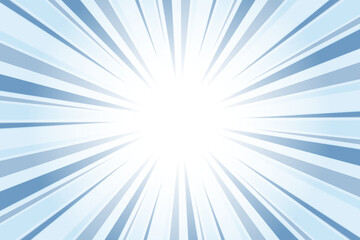 Cerulean Frost Blue Abstract Blue Sunburst Background. Blue background with Glowing Sunburst and Dynamic Light Rays.
