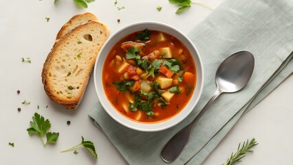 Aromatic Italian Food Hearty Vegetable Soup Recipe and Cooking Guide