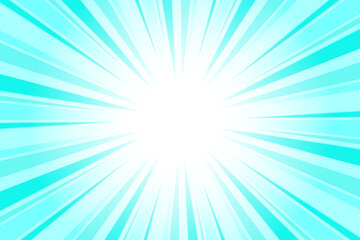 Obraz premium Fluorescent Blue Abstract Blue Sunburst Background. Blue background with Glowing Sunburst and Dynamic Light Rays.