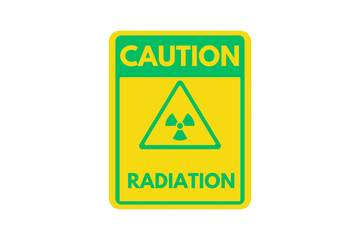 Caution Radiation sign, Radiation danger icon, caution sign, radiation sign, radiation symbol danger high voltage sign