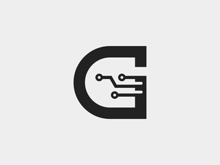 Letter G Tech Logo