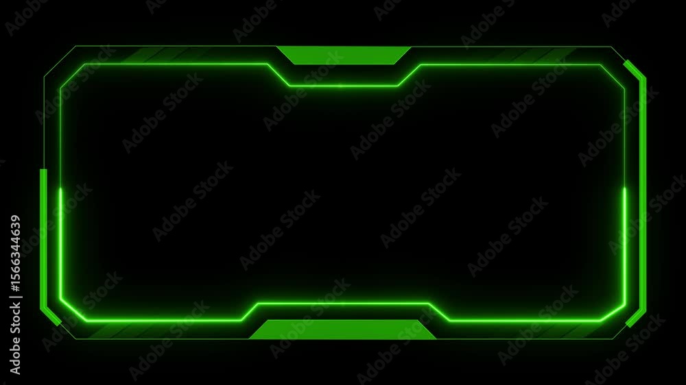 Aufkleber futuristic hud interface screen design. sci-fi virtual reality technology view display. abstract dig