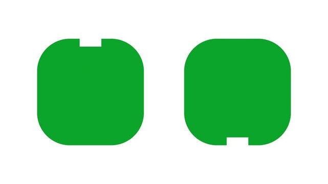 Download and upload icon animation. The arrow-down symbol is revealed.