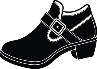 Stylish womens ankle boot buckle design fashion footwear