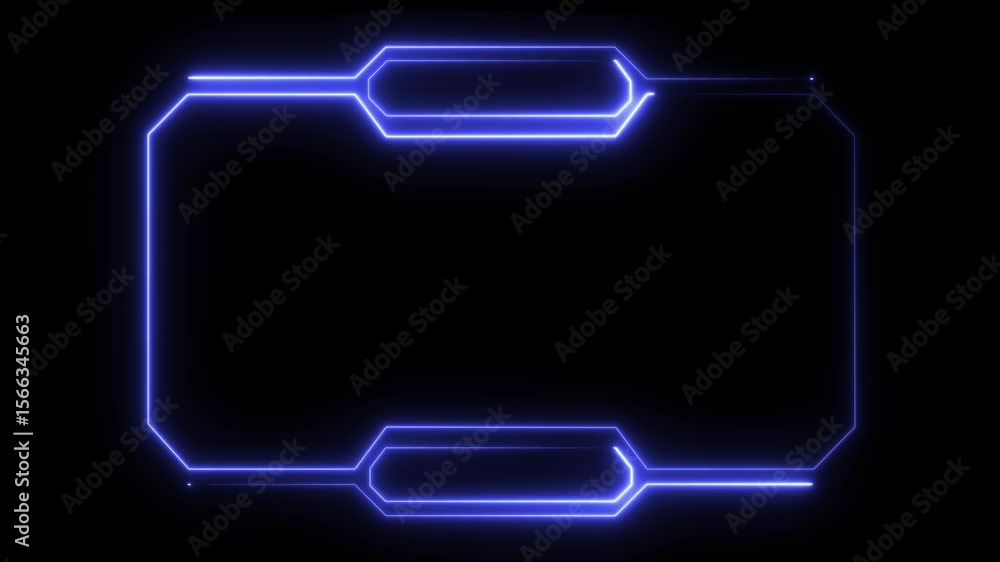 Aufkleber futuristic hud interface screen design. sci-fi virtual reality technology view display. abstract dig