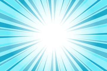 Obraz premium Pacific Blue Abstract Blue Sunburst Background. Blue background with Glowing Sunburst and Dynamic Light Rays.