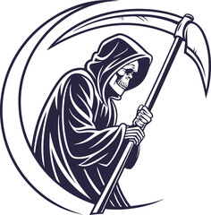 Vector illustration of a cartoon pirate warrior with a sword