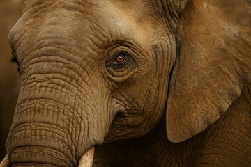 The Majestic Contemplation of an African Elephant