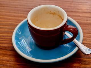 vintage-style colorful coffee cups