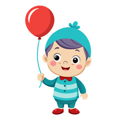 boy with balloons