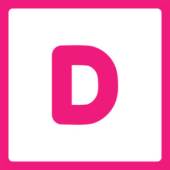 Obraz premium Alphabet shapes Dd