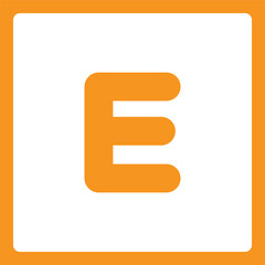 Obraz premium Alphabet shapes Ee
