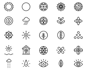 Comprehensive collection of letter o graphic emblems and symbols perfect for branding and digital applications presented in a versatile design format with multiple color options