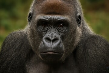 Obraz premium The Gentle Eyes of a Primates' Majestic Face