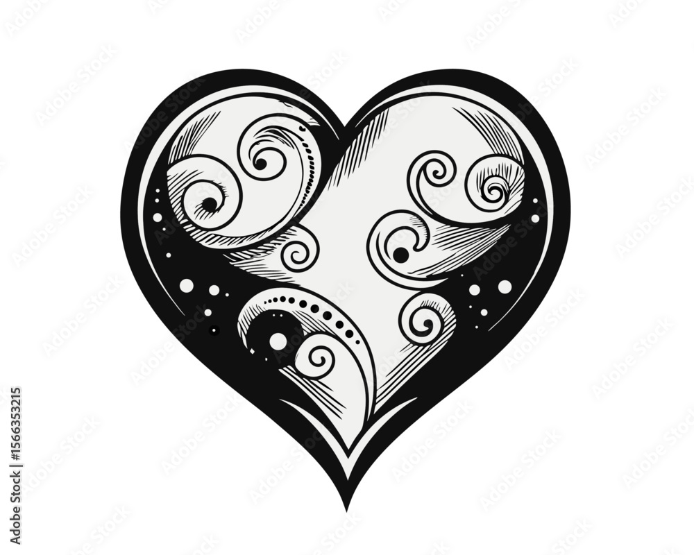 Poster a striking graphic design featuring a bold abstract representation of affection rendered in a vibran