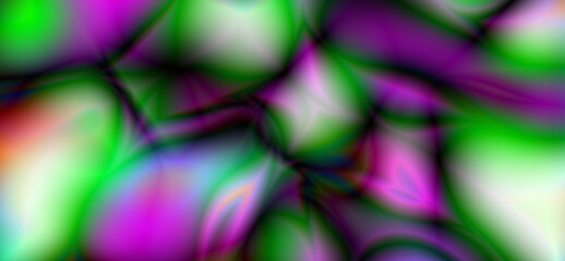 Abstract Swirling Green and Purple Gradient Background Texture:  Fluid, Dynamic, Energetic Design